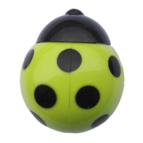 Toothbrush holder, ladybug, green color